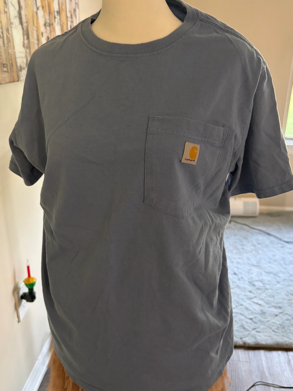 Carhartt Men's Short-Sleeve Pocket Tee in Slate